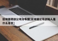 区块链初创公司分布图[区块链公司创始人是什么名字]